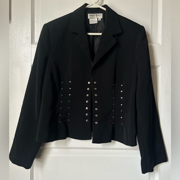 Nancy Bolen Jackets & Blazers - Nancy Bolen Black Blazer with Silver Studs